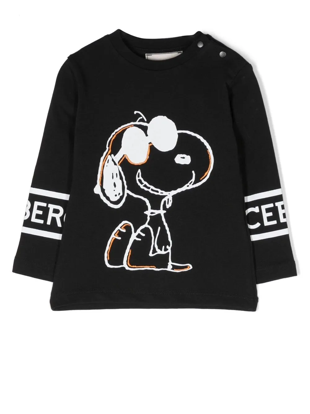 

Iceberg Kids graphic-print long-sleeved T-shirt - Black