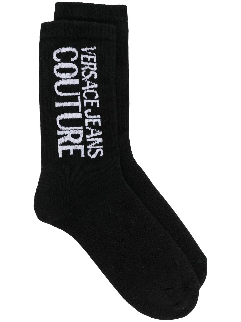 

Versace Jeans Couture calcetines con logo lateral - Negro