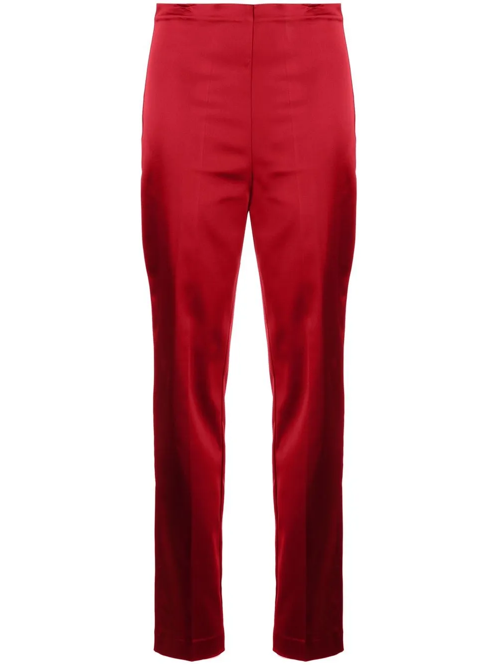 

P.A.R.O.S.H. pantalones con tiro alto - Rojo