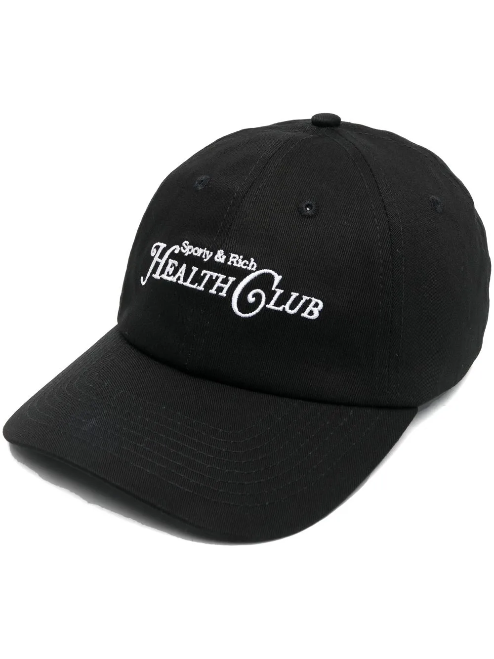 

Sporty & Rich gorra Rizzoli con eslogan bordado - Negro