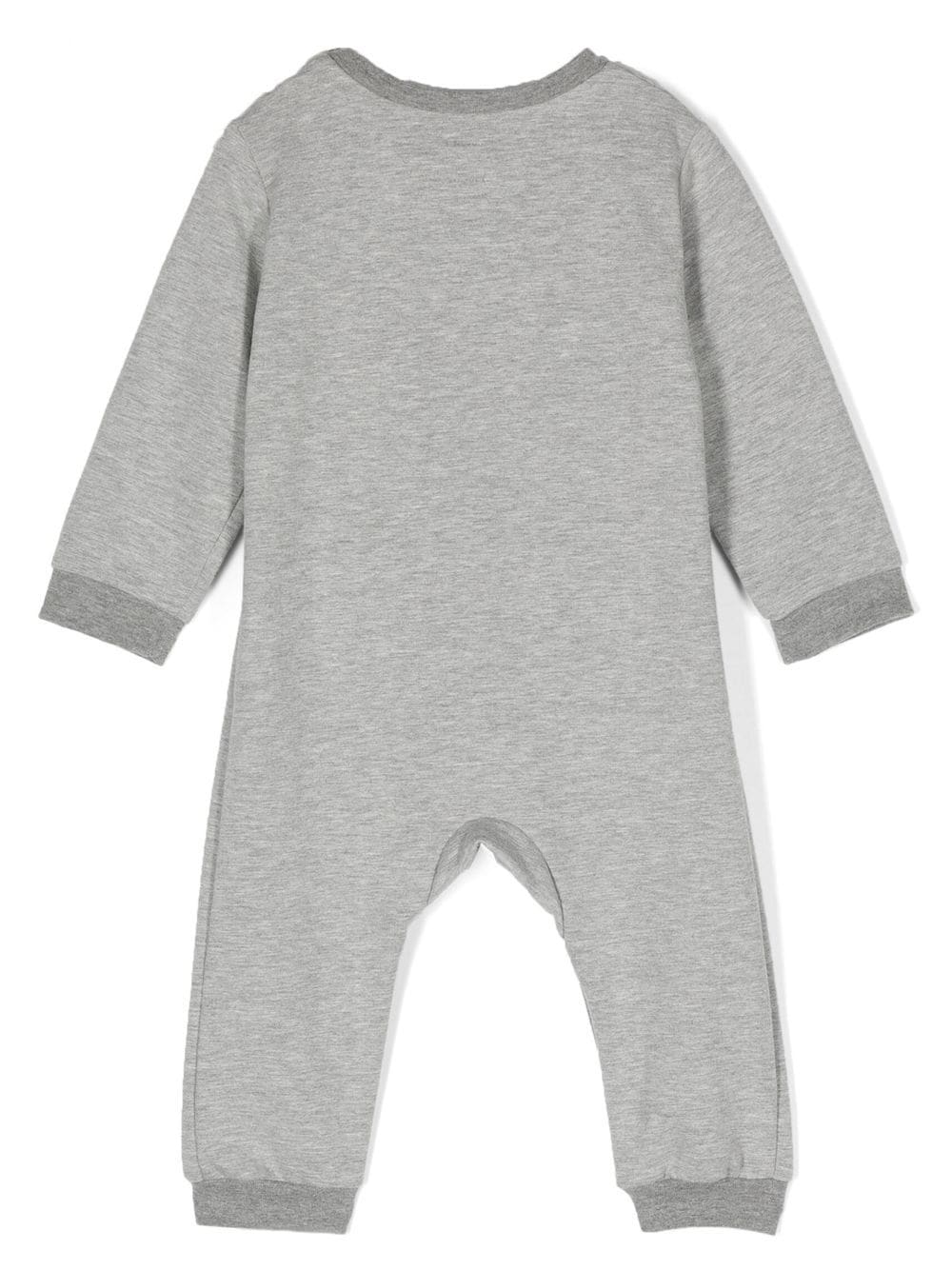 Shop Wauw Capow By Bangbang Appliqué-detail Long-sleeved Bodysuit In Gray