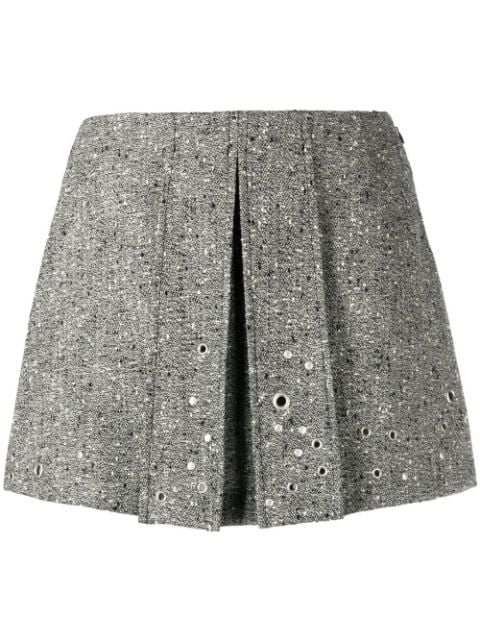 Durazzi Milano  rivet-detail pleated mini skirt