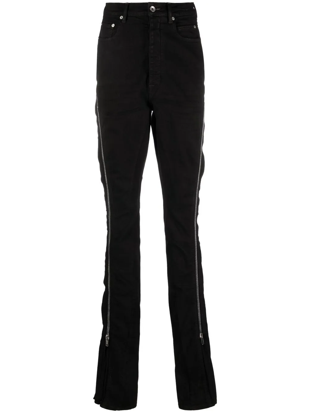 

Rick Owens DRKSHDW zip-embellished flared jeans - Black