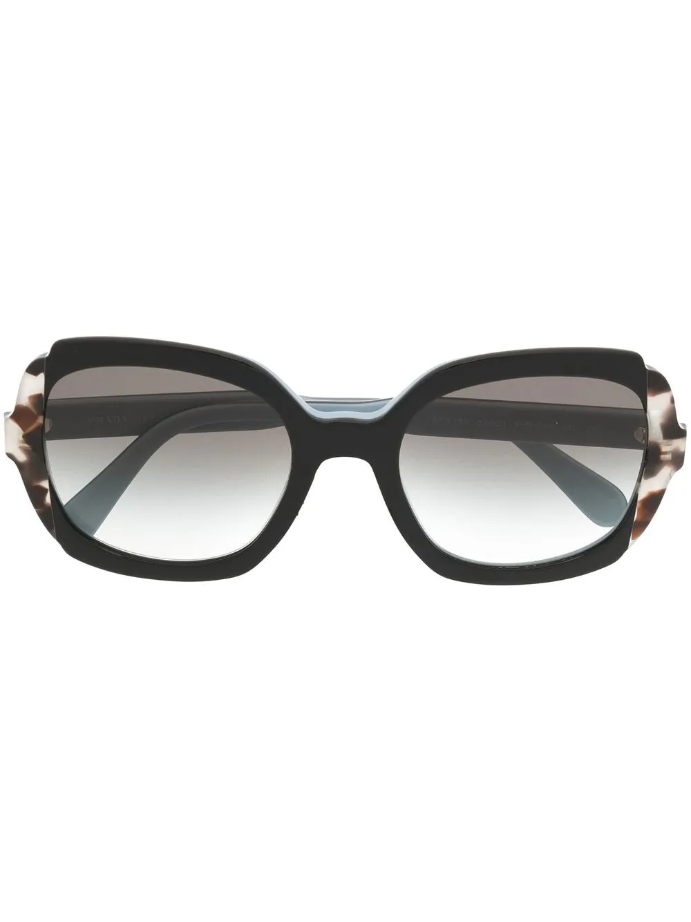 

Prada Eyewear lentes de sol con armazón cuadrada - Negro