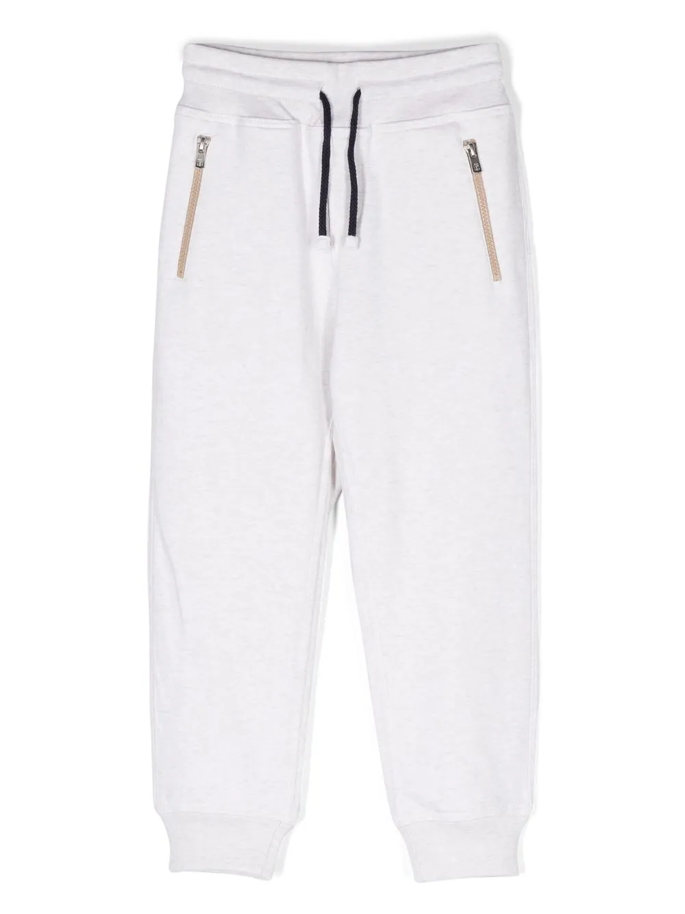 

Brunello Cucinelli Kids pants con cordones en la pretina - Gris