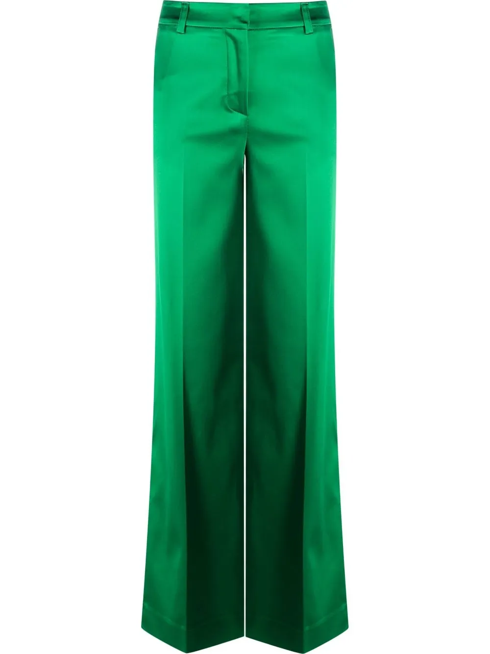 

P.A.R.O.S.H. pantalones de vestir con efecto satinado - Verde