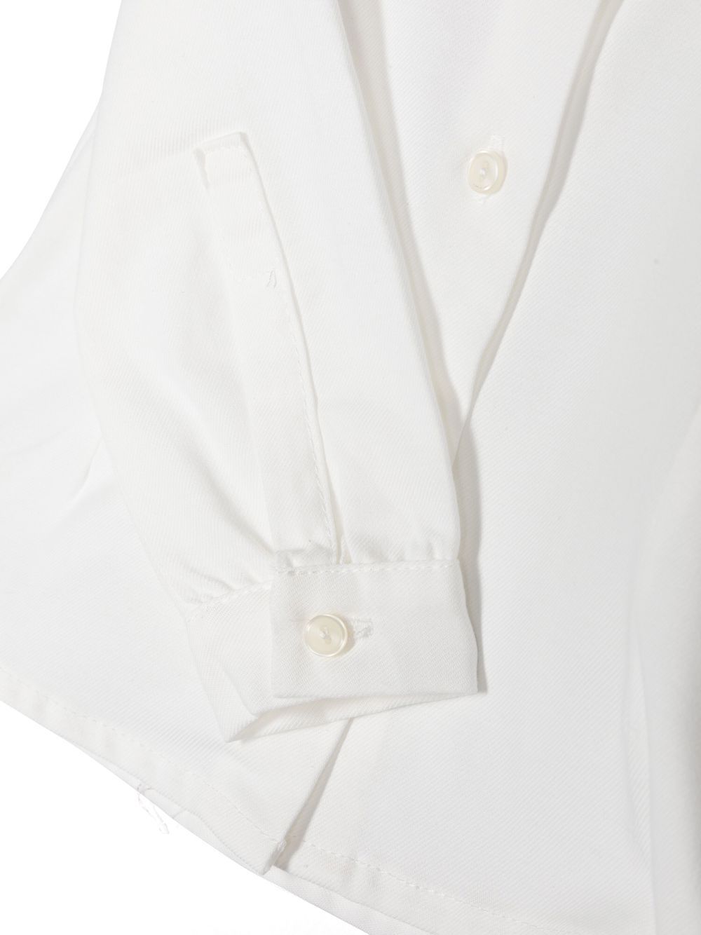 mariella ferrari frilled-high-neck shirt - white