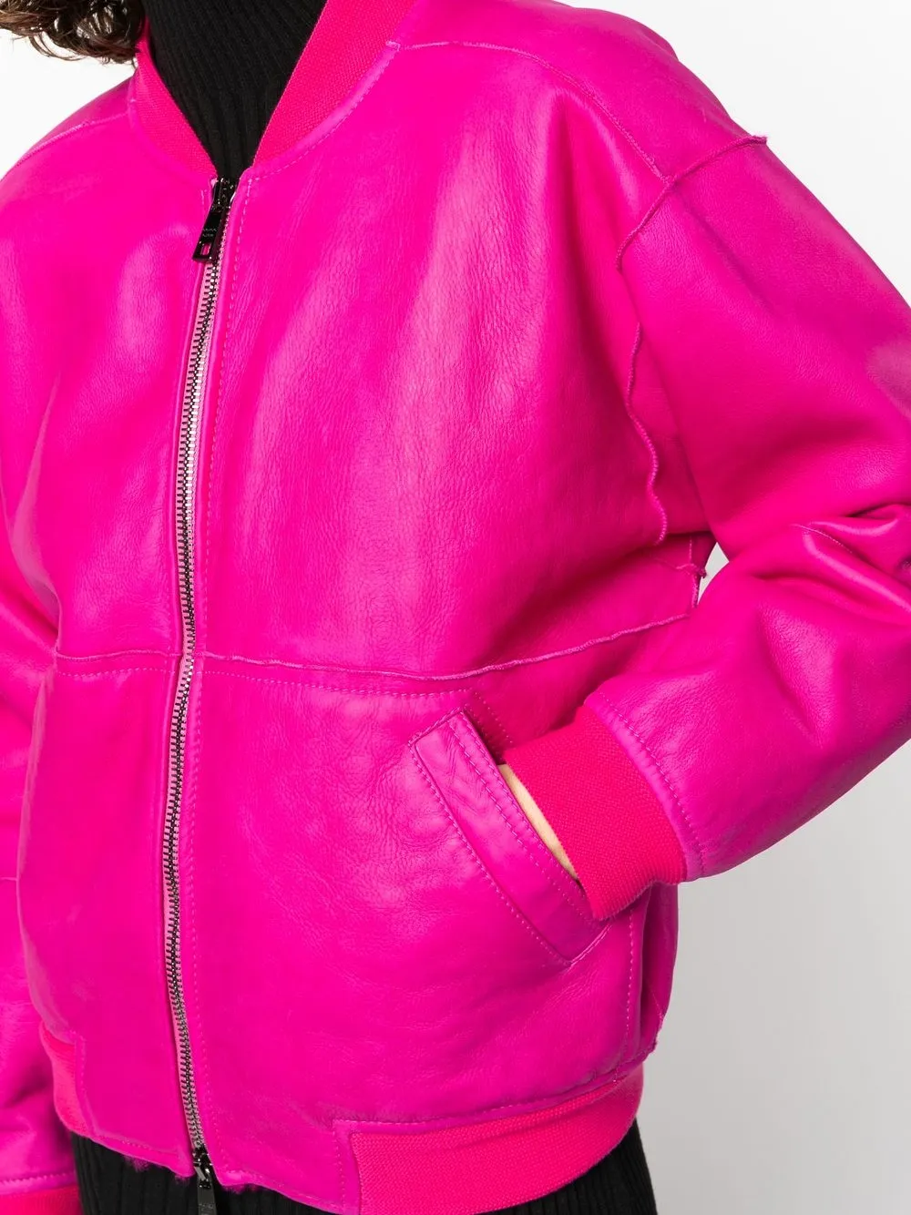 Aggregate more than 81 dark pink bomber jacket latest in.thdonghoadian