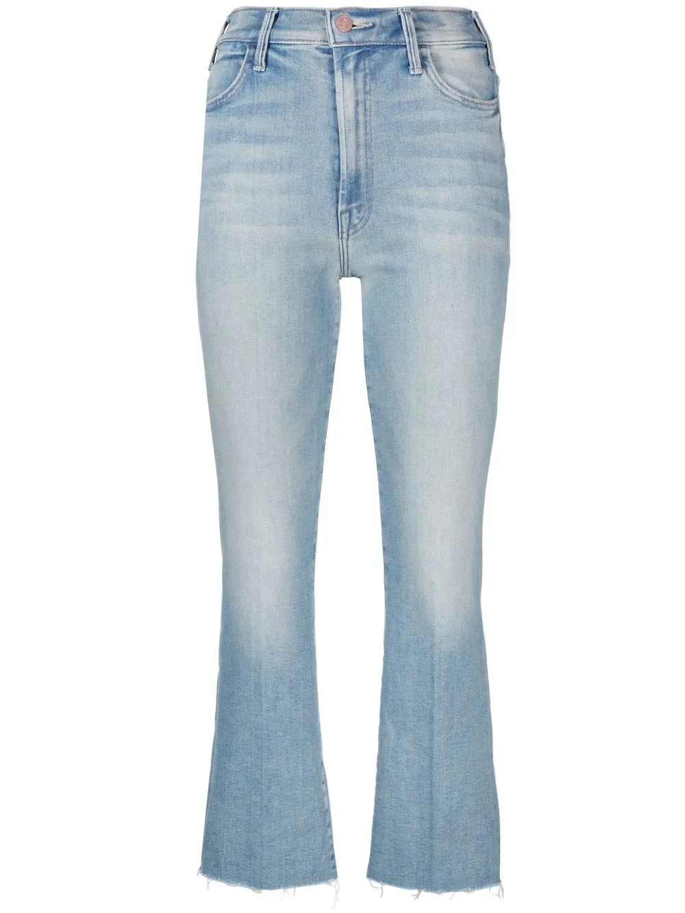 

MOTHER Ankle Fray cropped-leg jeans - Blue