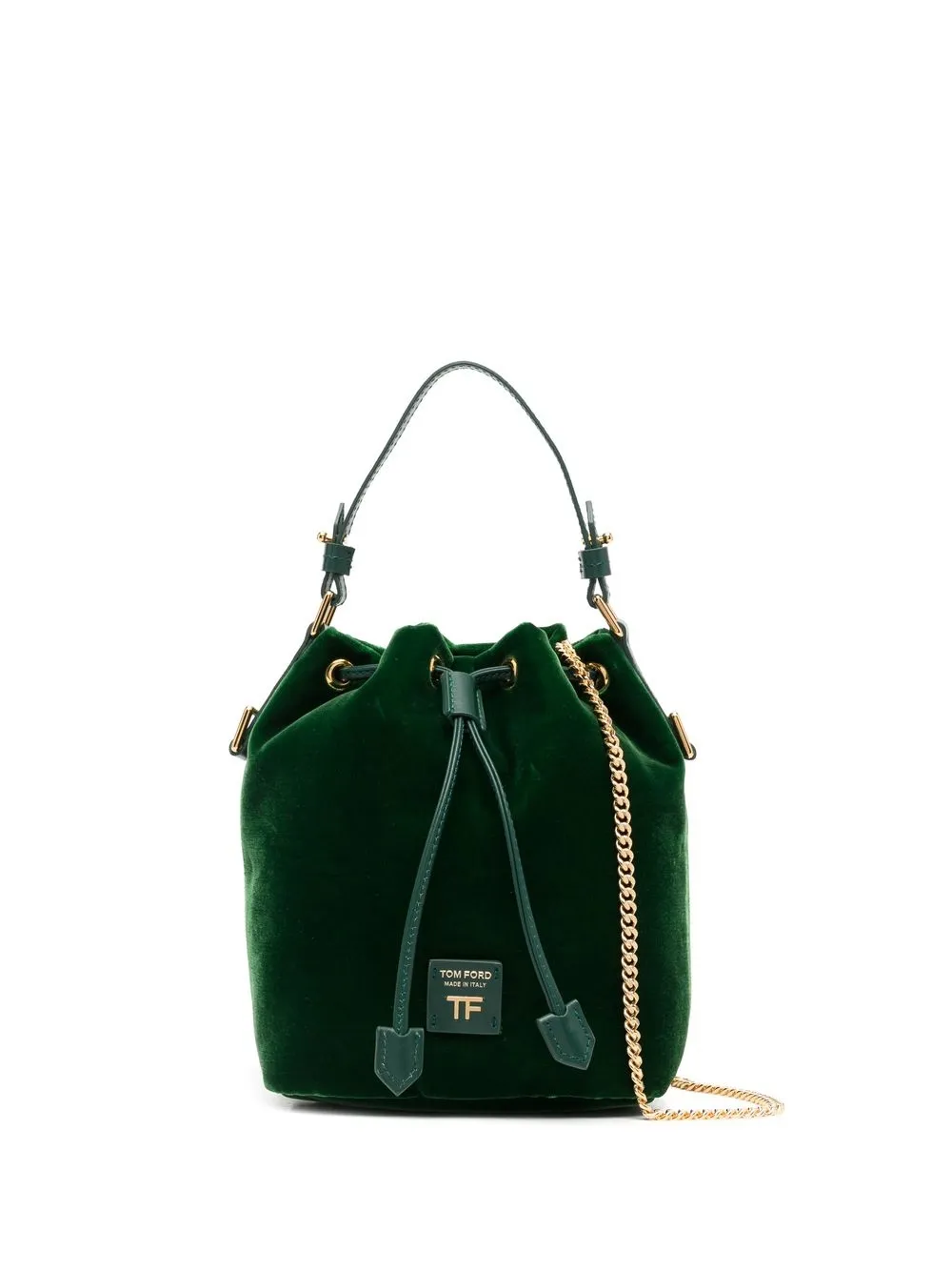 

TOM FORD bolsa bucket con parche del logo - Verde