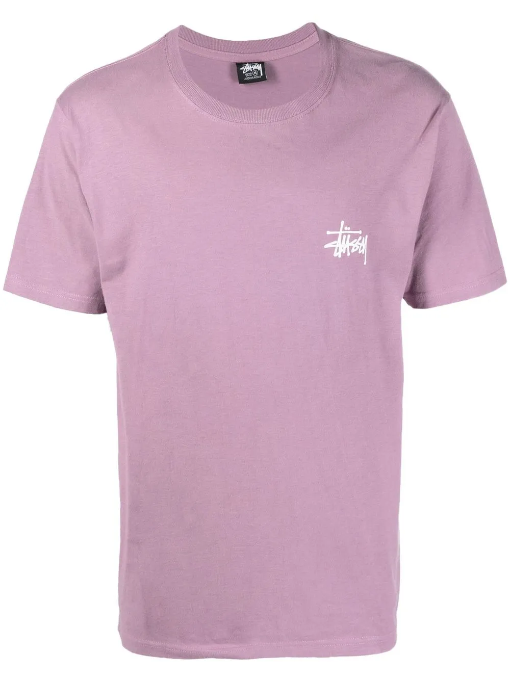 

Stüssy playera manga corta con logo bordado - Morado