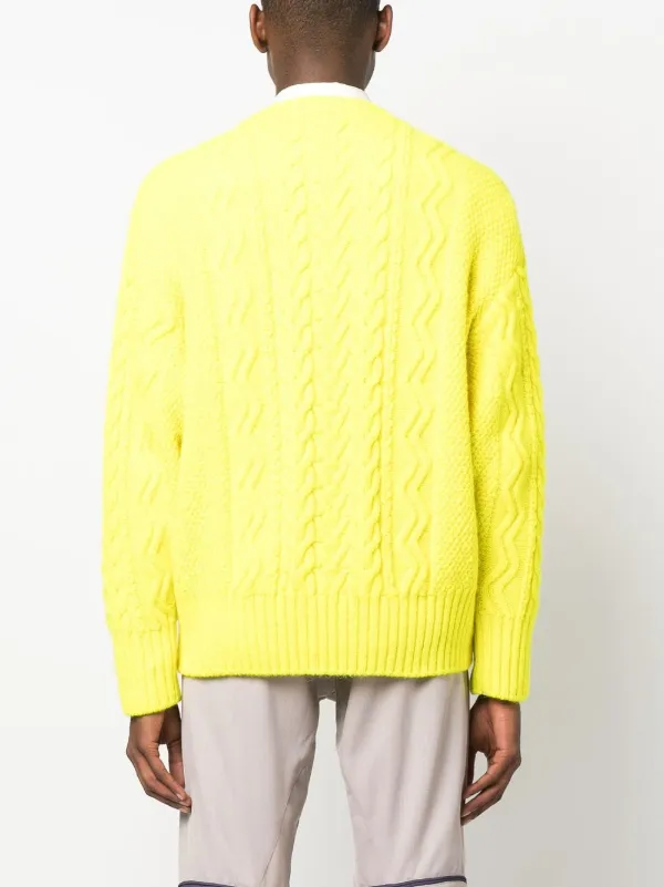 Undercover ケーブルニット セーター | イエロー | FARFETCH JP