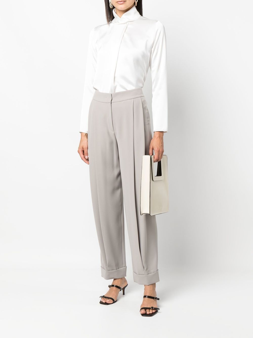 Emporio Armani stand-up Collar Blouse - Farfetch