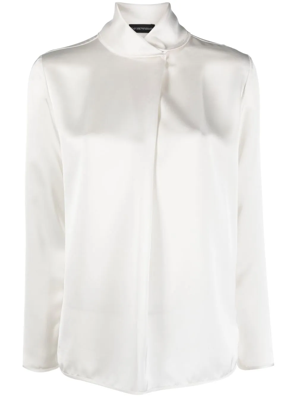 

Emporio Armani blazer con cuello alzado - Blanco