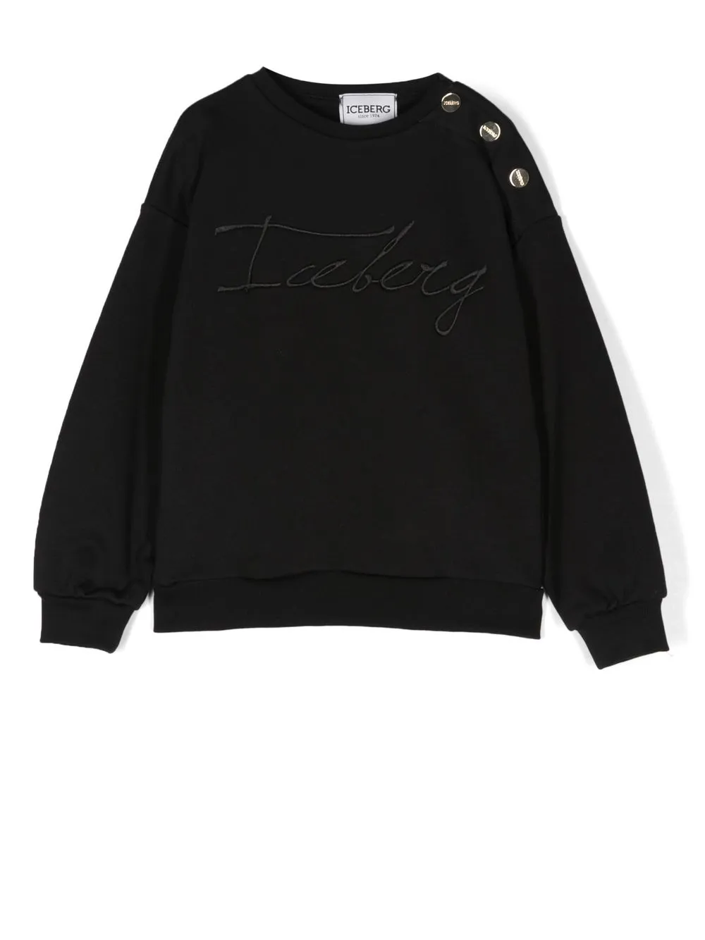 

Iceberg Kids embroidered-logo sweater - Black