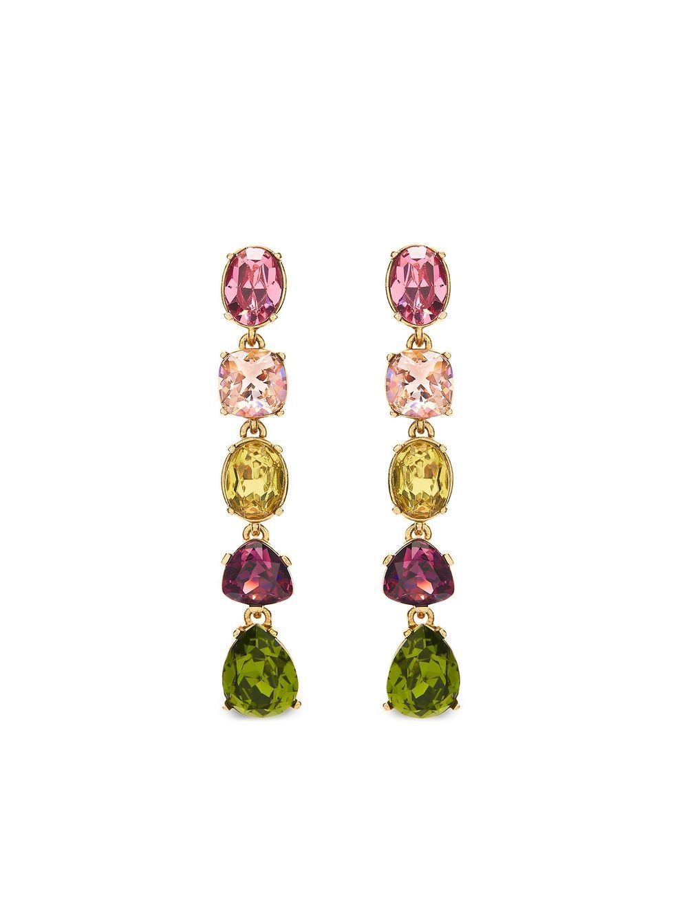 

Oscar de la Renta aretes con detalles de cristal - MULTI