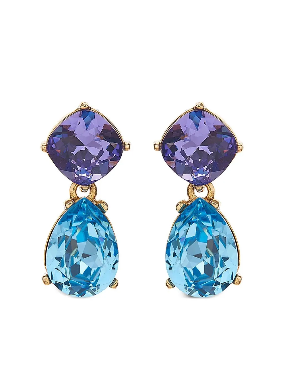 

Oscar de la Renta gemstone drop earrings - Blue