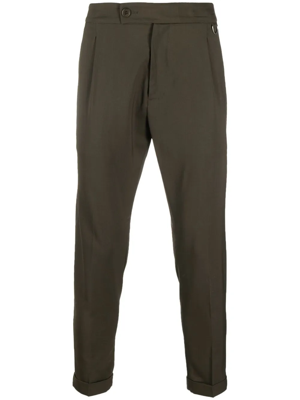 

Low Brand straight-leg wool-blend trousers - Green