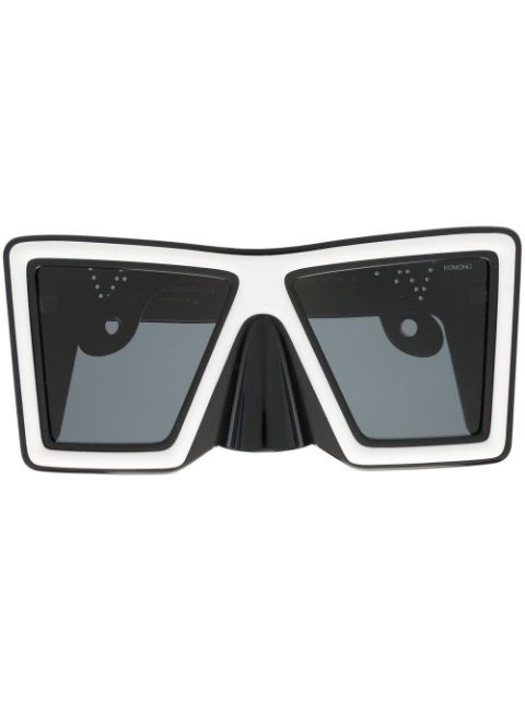 Walter Van Beirendonck x Komono oversized rectangle-frame sunglasses