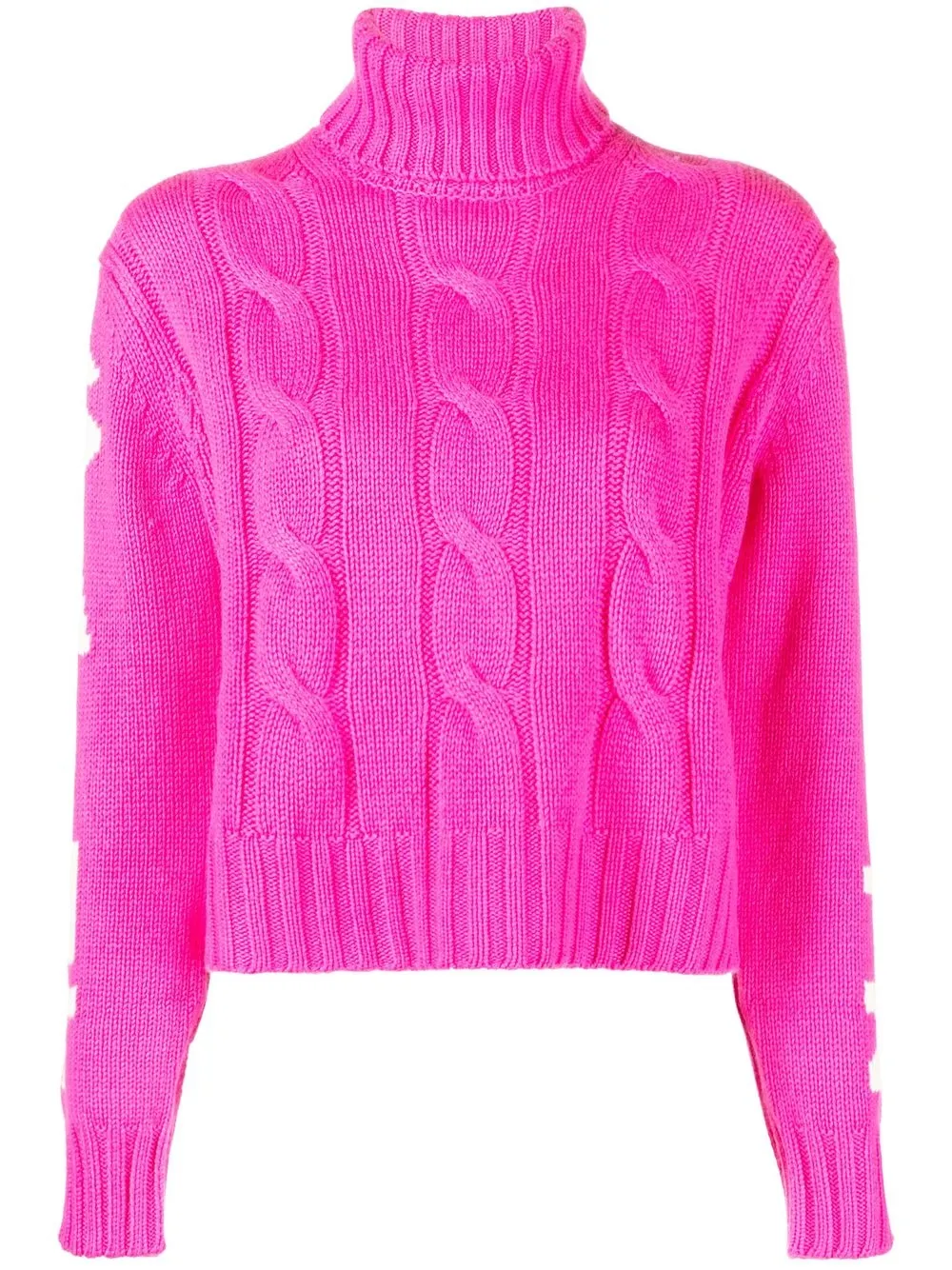 

MC2 Saint Barth cable-knit logo jumper - Pink