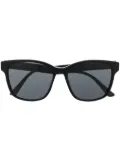 Gucci Eyewear striped square-frame sunglasses - Black