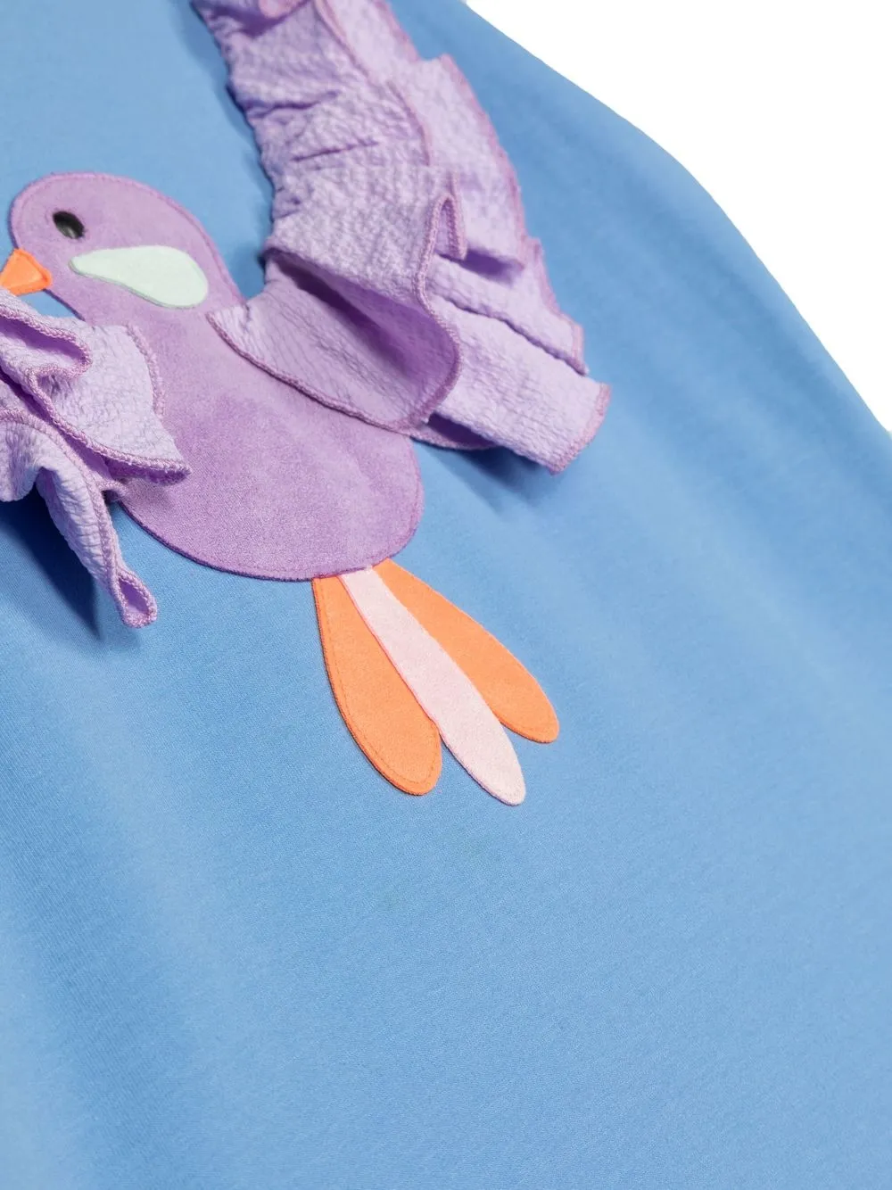 Wauw Capow By Bangbang Nova Birdsong T-shirt Dress In Blue