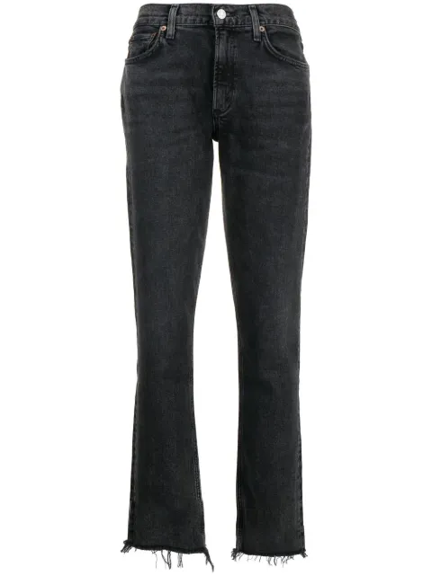 AGOLDE Lyle low-rise slim-cut jeans