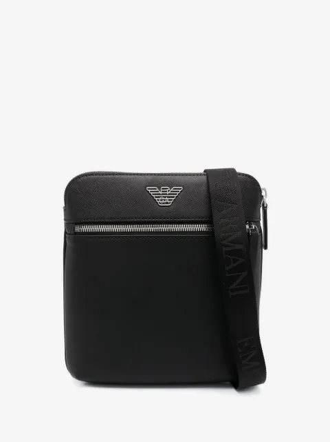 Emporio Armani small faux-leather messenger bag
