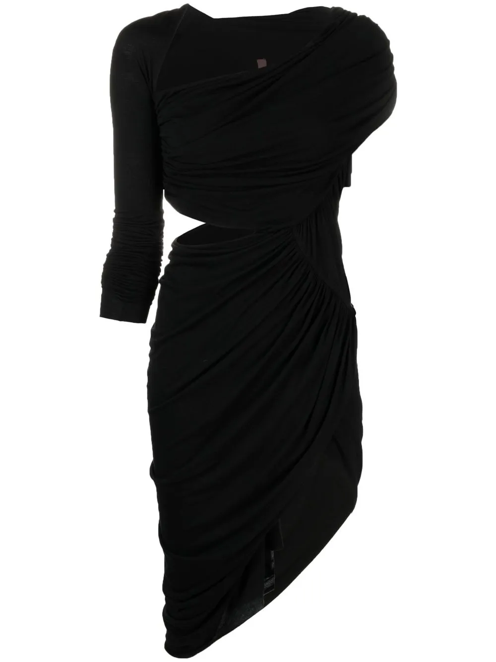 

Rick Owens Lilies draped-design cut-out detail dress - Black