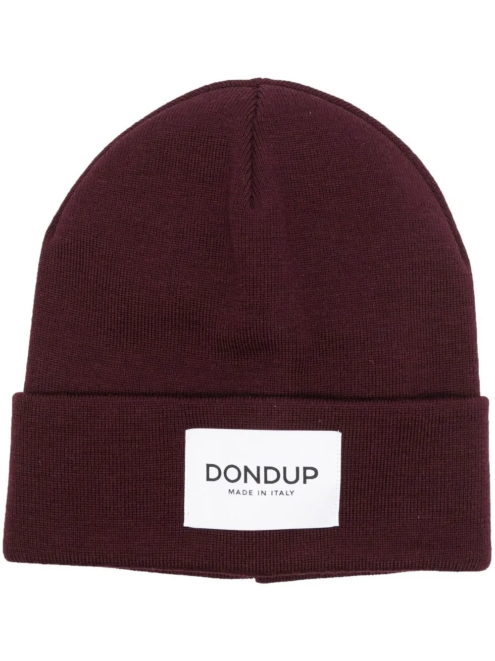 

DONDUP gorro tejido con parche del logo - Rojo