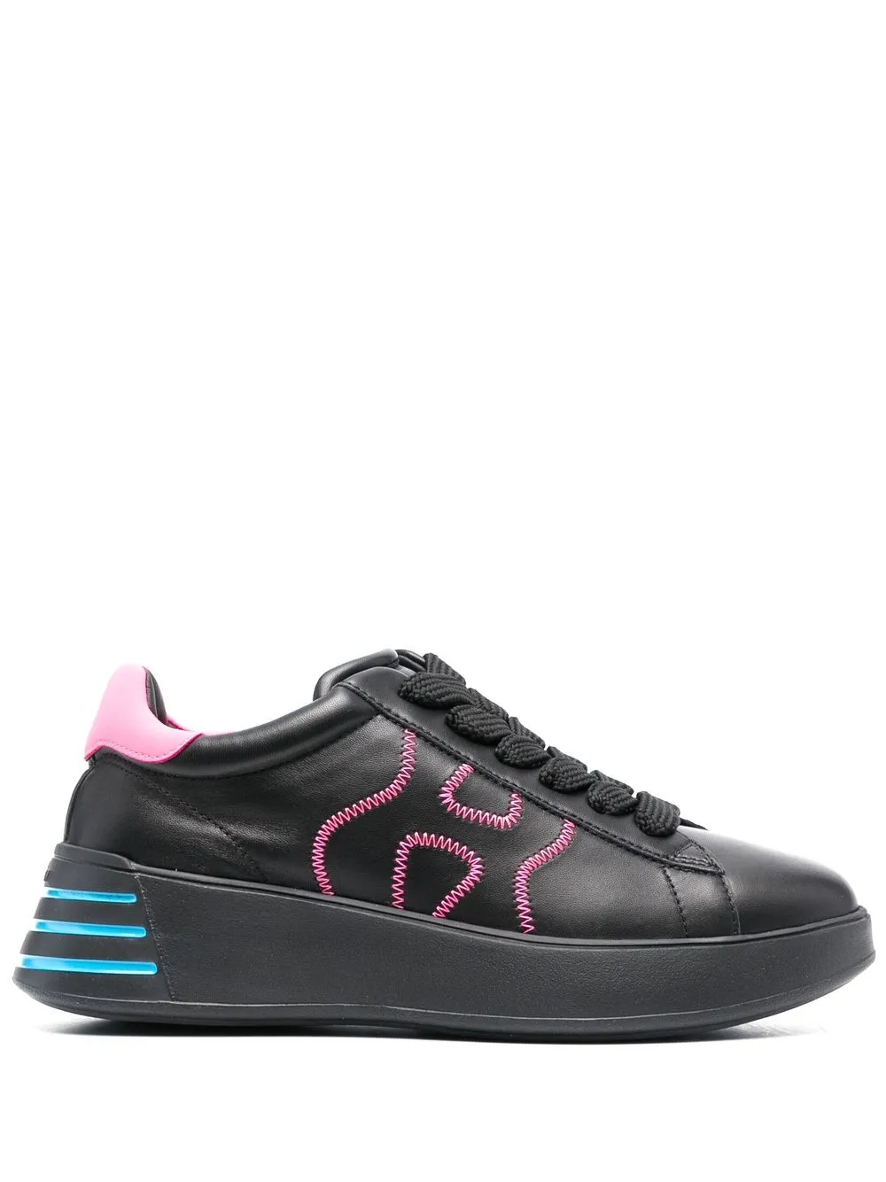 

Hogan tenis bajos bordados - Negro