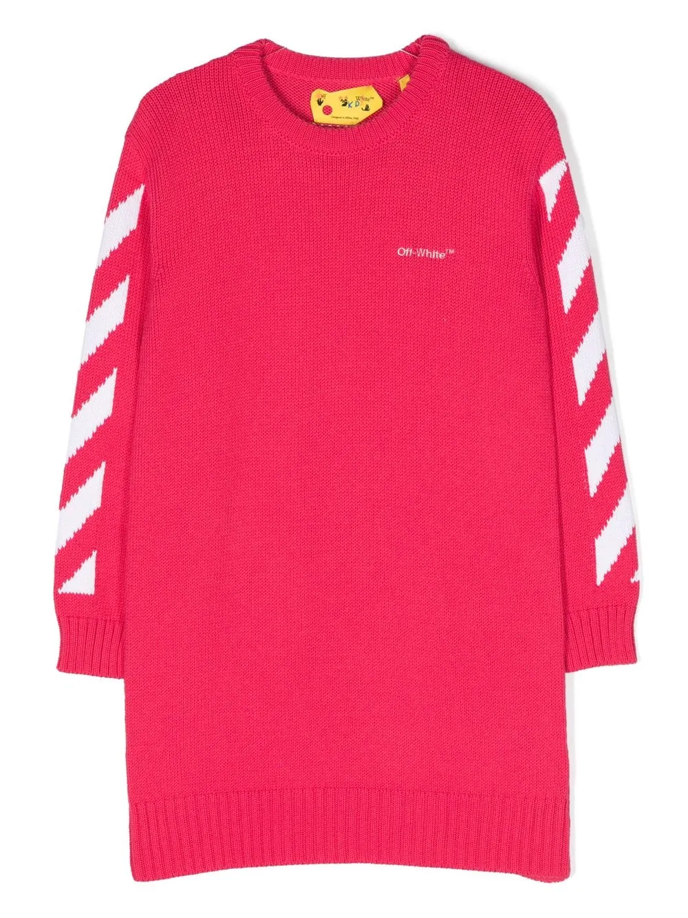 

Off-White Kids vestido estilo playera con motivo Arrows - Rosado