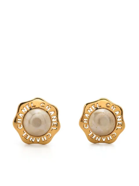 CHANEL Pre-Owned 1980s clip-on stud earrings