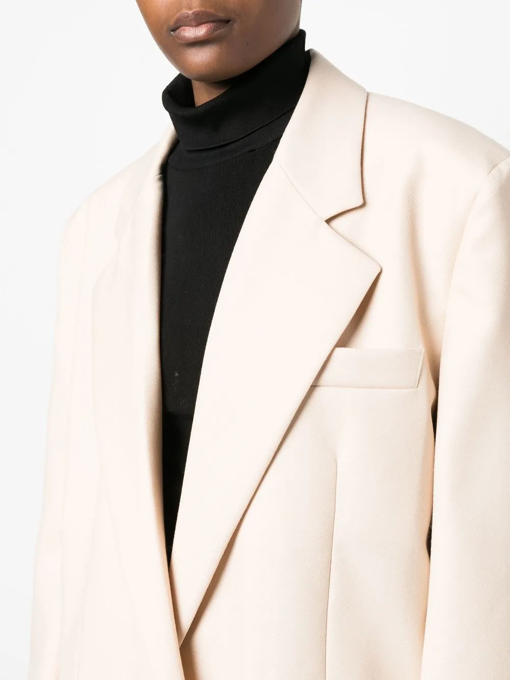 Giuseppe Di Morabito Long Wool Coat In Neutrals