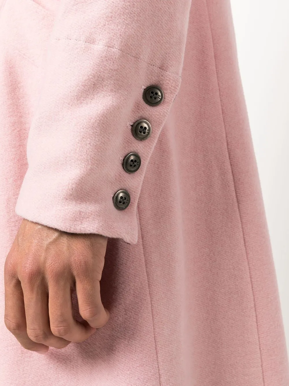 Pink wool best sale coat uk