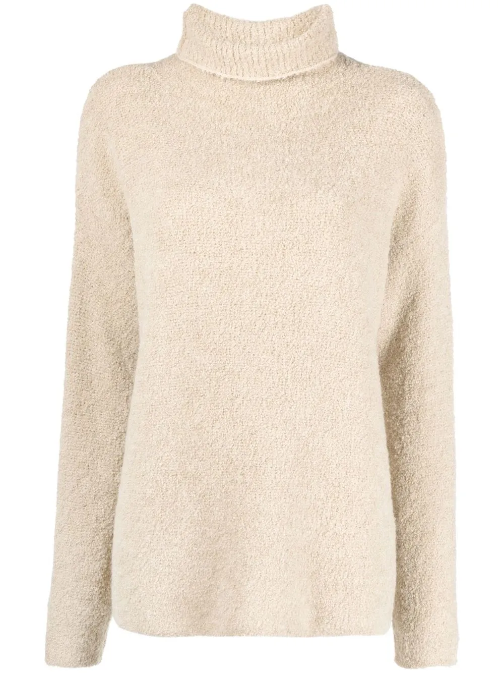 

Semicouture knitted roll neck jumper - Neutrals