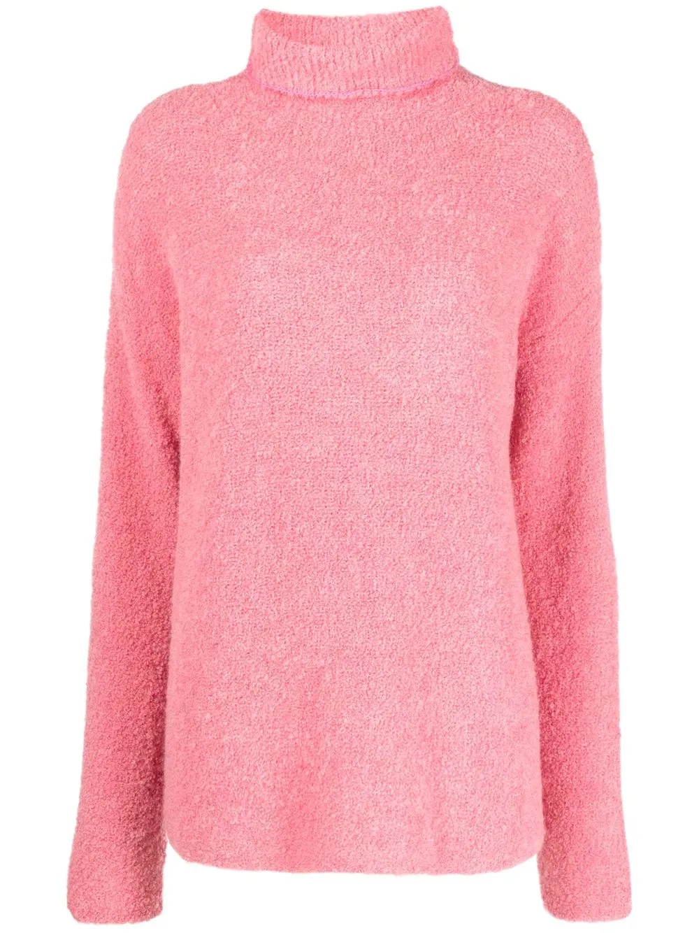 

Semicouture knitted roll neck jumper - Pink