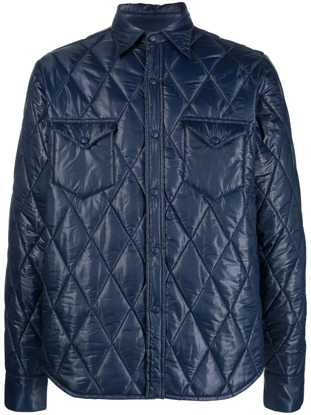 

ASPESI quilted shirt jacket - Blue