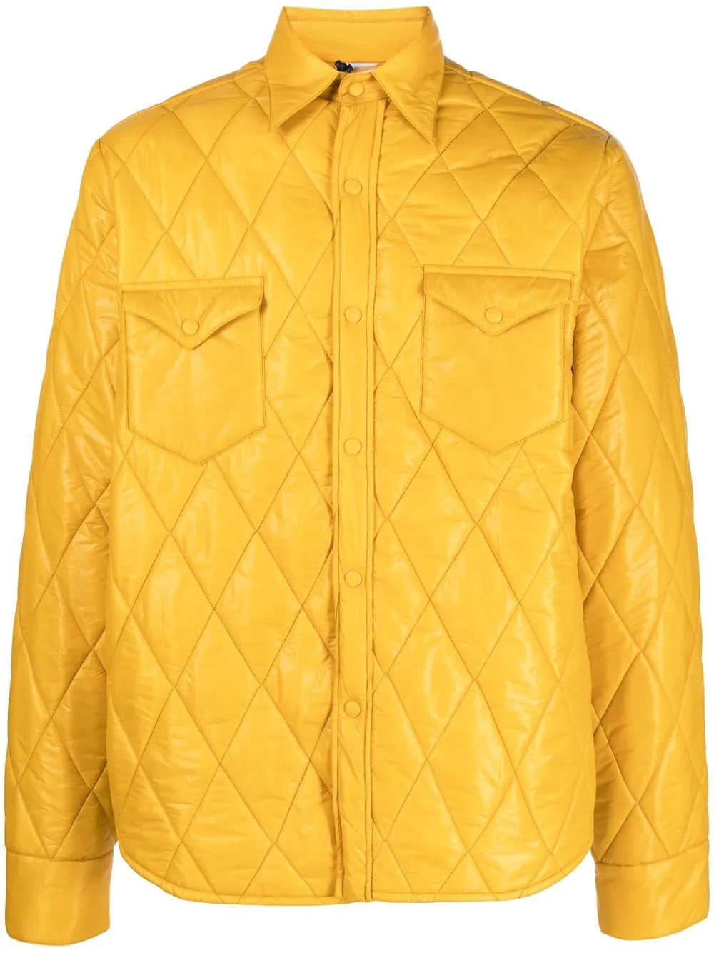 

ASPESI quilted shirt jacket - Yellow