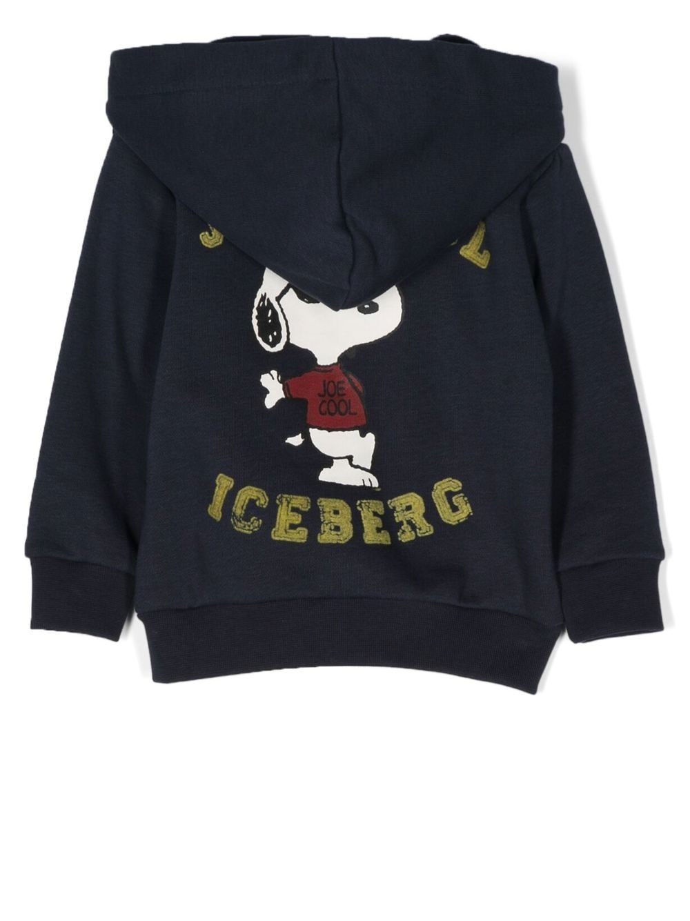 Iceberg Kids Snoopy logo print zip up Hoodie Farfetch