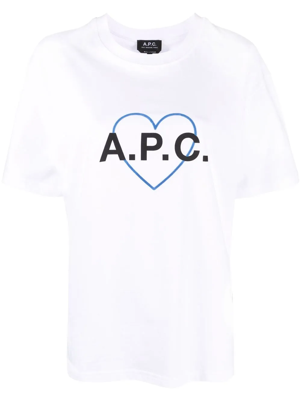 

A.P.C. logo-print short-sleeve T-shirt - White