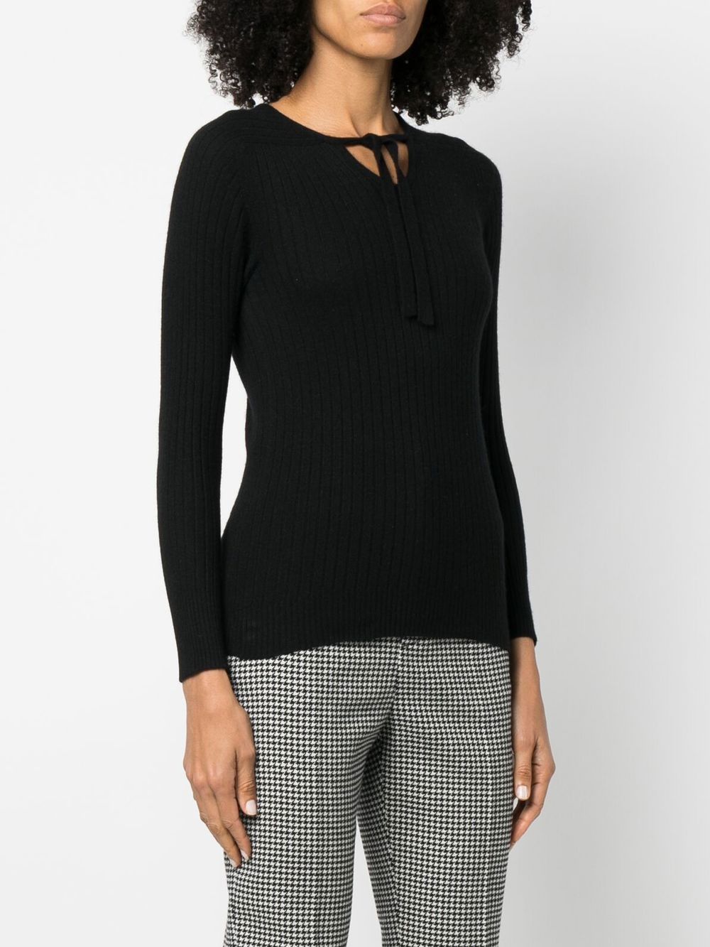 CHANEL 1990s tie-detailed cashmere top Women