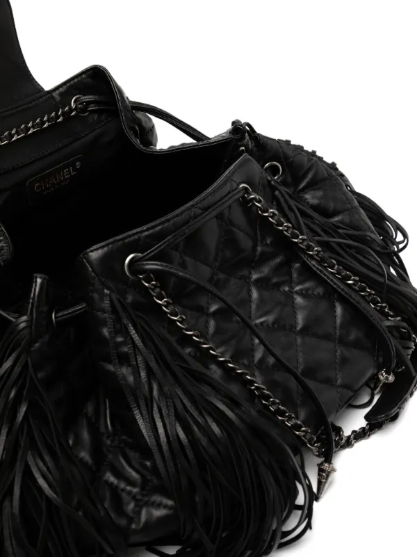 CHANEL Pre-Owned 2014 ウエスタン フリンジ ショルダーバッグ