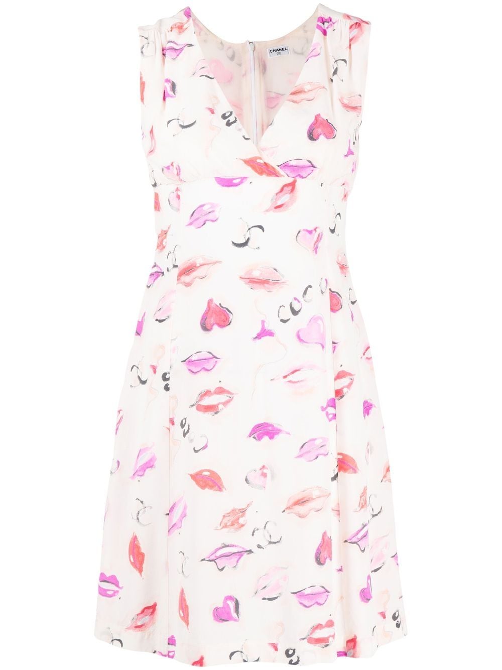 CHANEL Pre-Owned Abstract Print Mini Dress - Farfetch