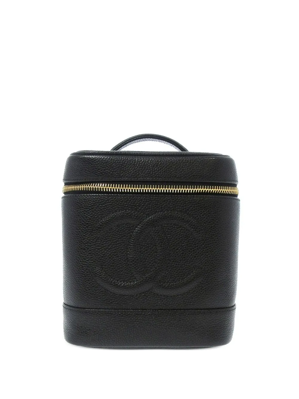 

Chanel Pre-Owned bolsa de mano con costuras del logo - Negro