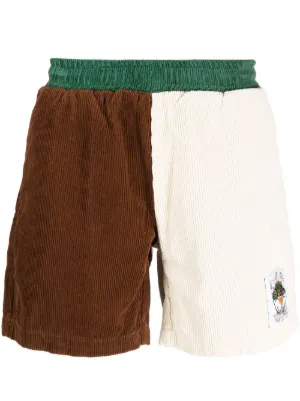 Mens corduroy shorts deals elastic waist