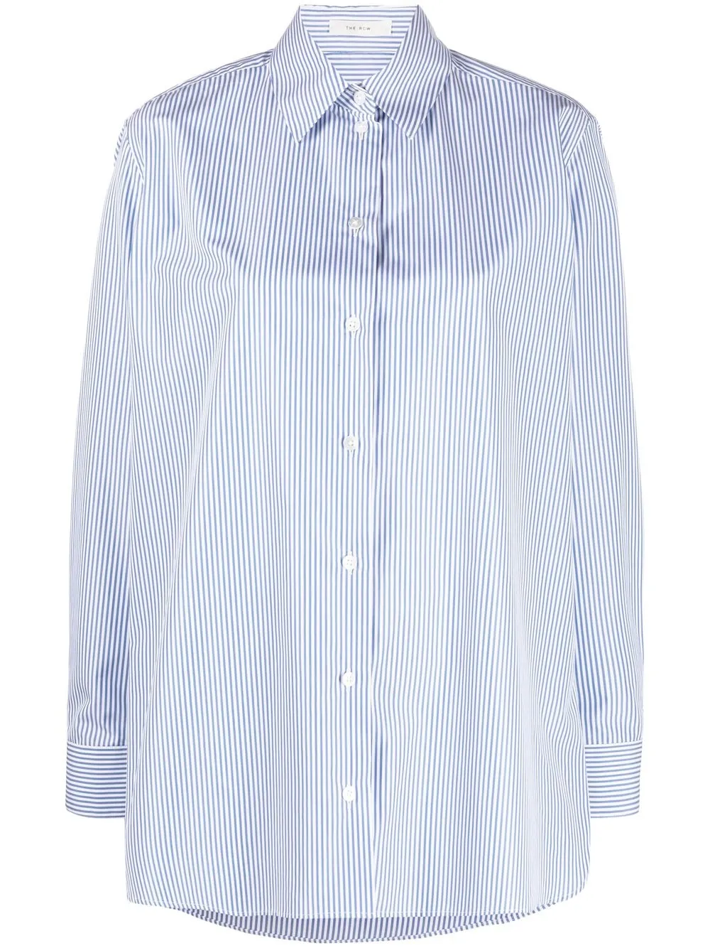 

The Row striped long-sleeve shirt - White