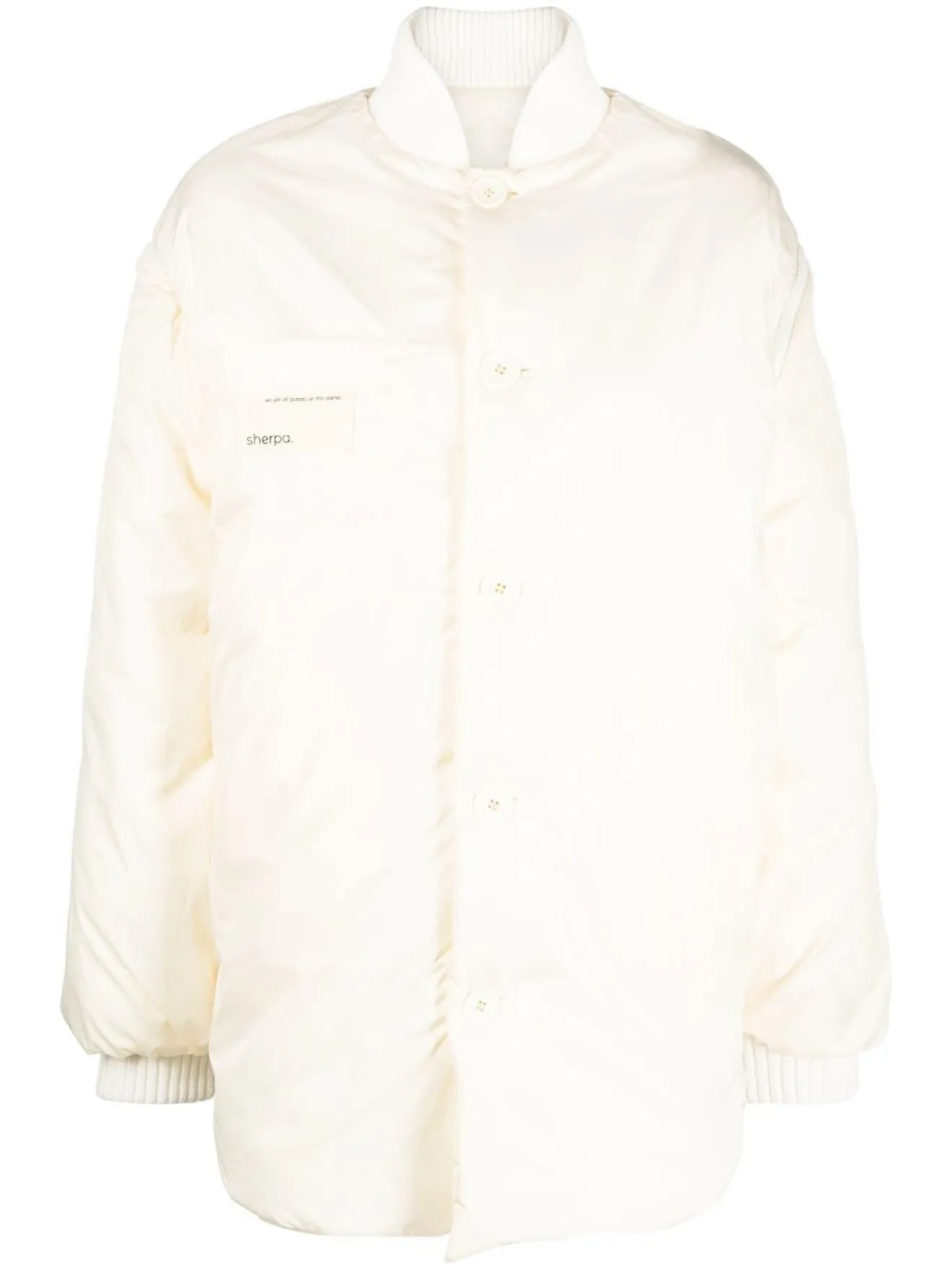 SHERPA reversible quilted jacket white MODES