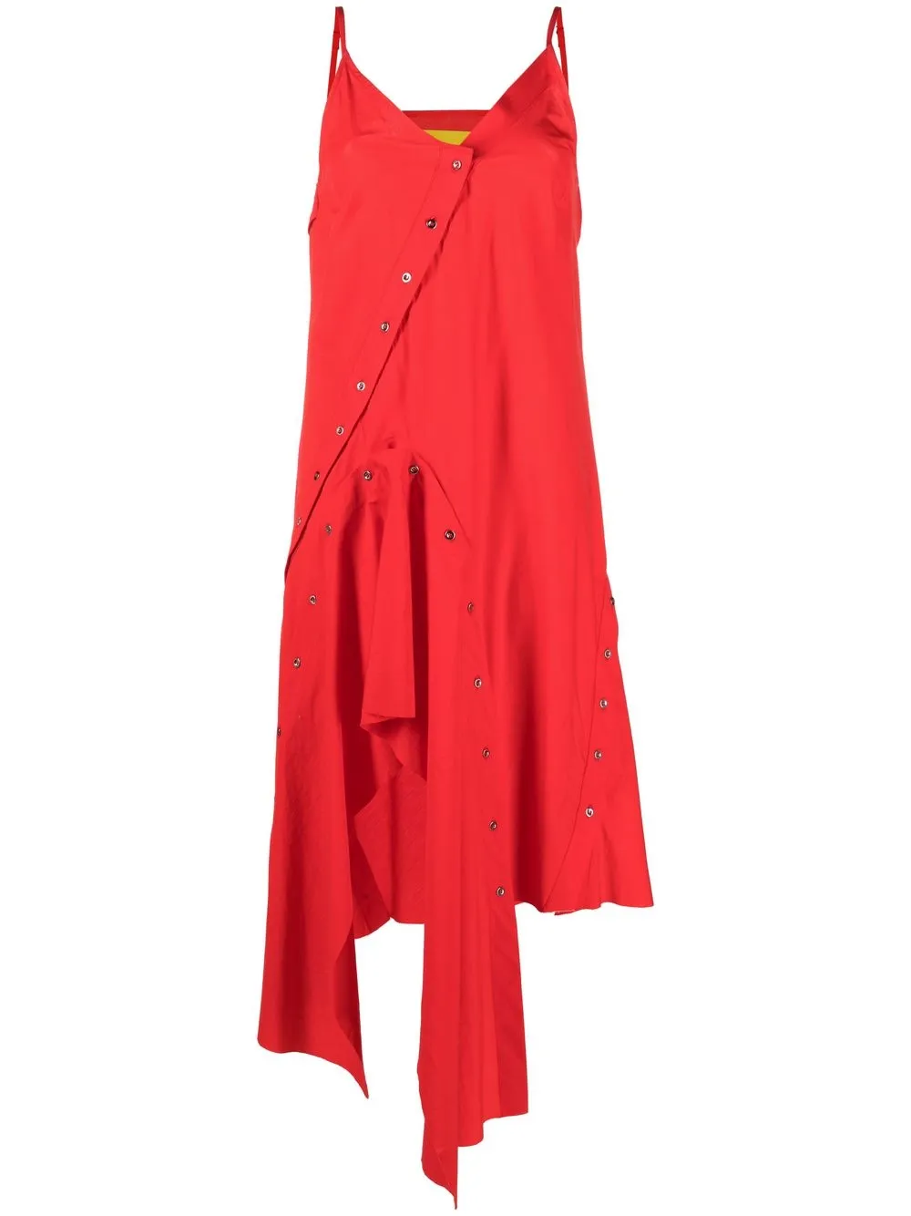 

Marques'Almeida deconstructed midi dress - Red