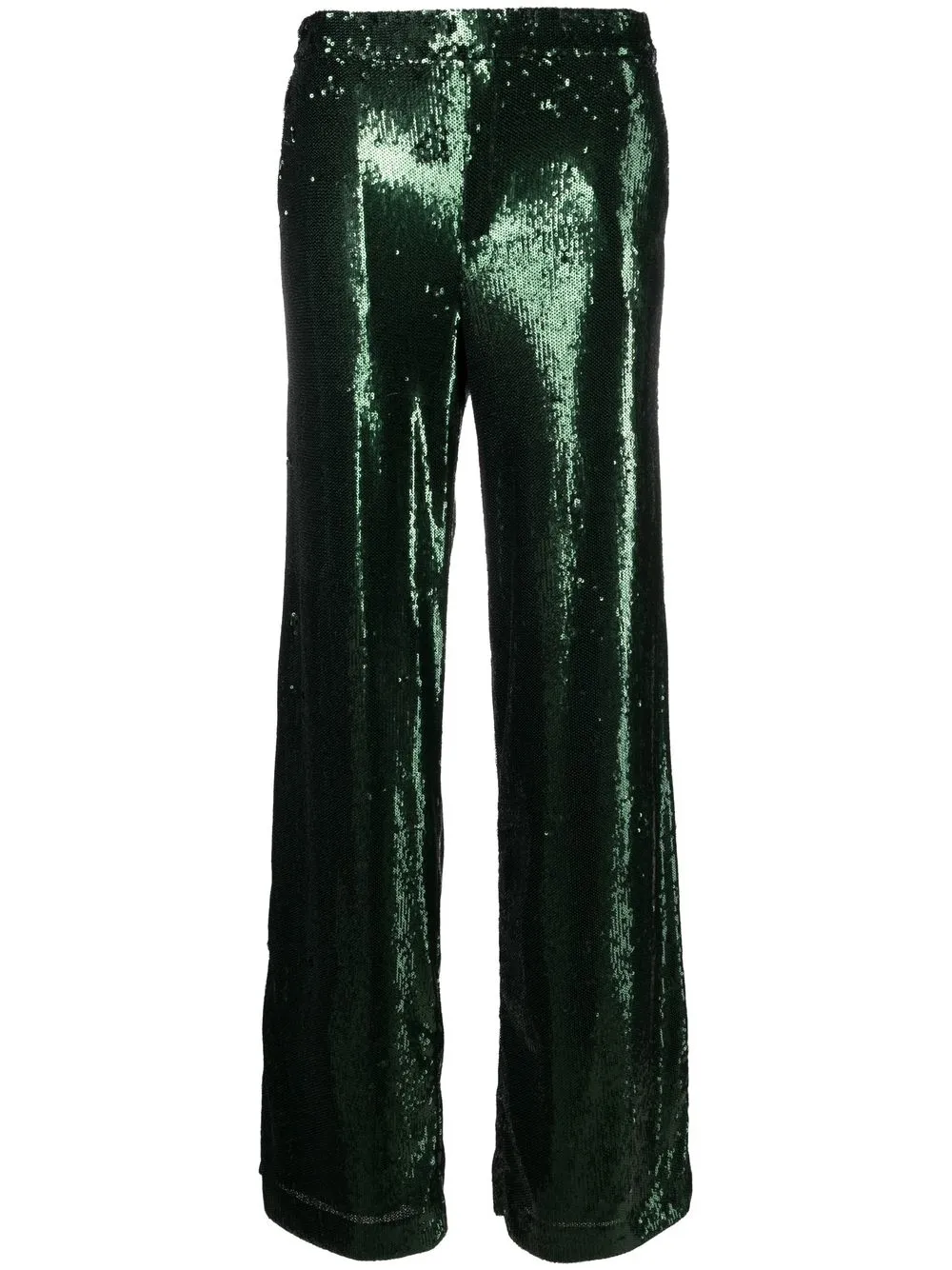 

P.A.R.O.S.H. sequin-embellished wide leg trousers - Green